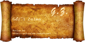 Gál Zelma névjegykártya